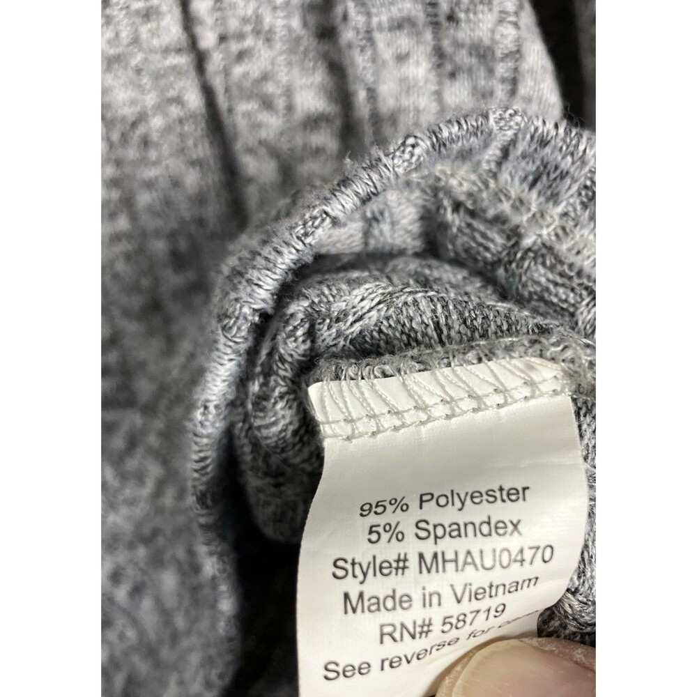 NEW YORK & COMPANY Womens Ribbed Knit Gray Sweater Size Small - Picture 3 of 7